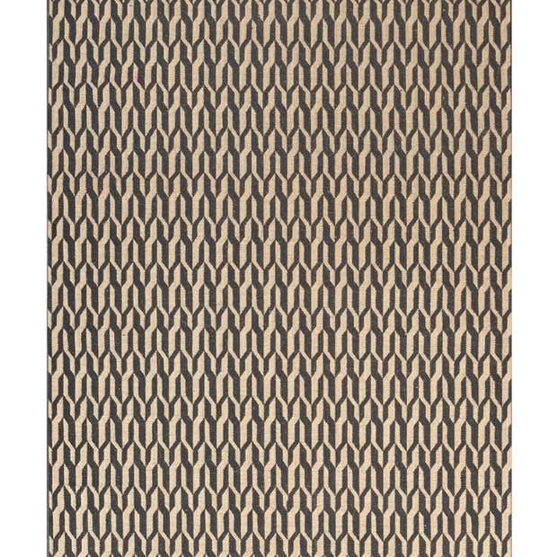 Hexalink Black natural Jute 8x10 feet Rectangle Rug - I MEAN DESIGN