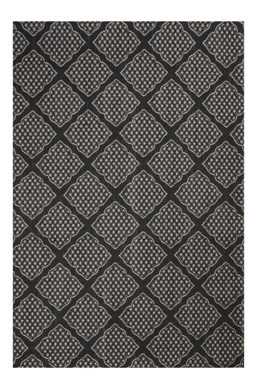 Zarbuland Black & Silver Sisal 6x9 feet Rectangle Rug - I MEAN DESIGN