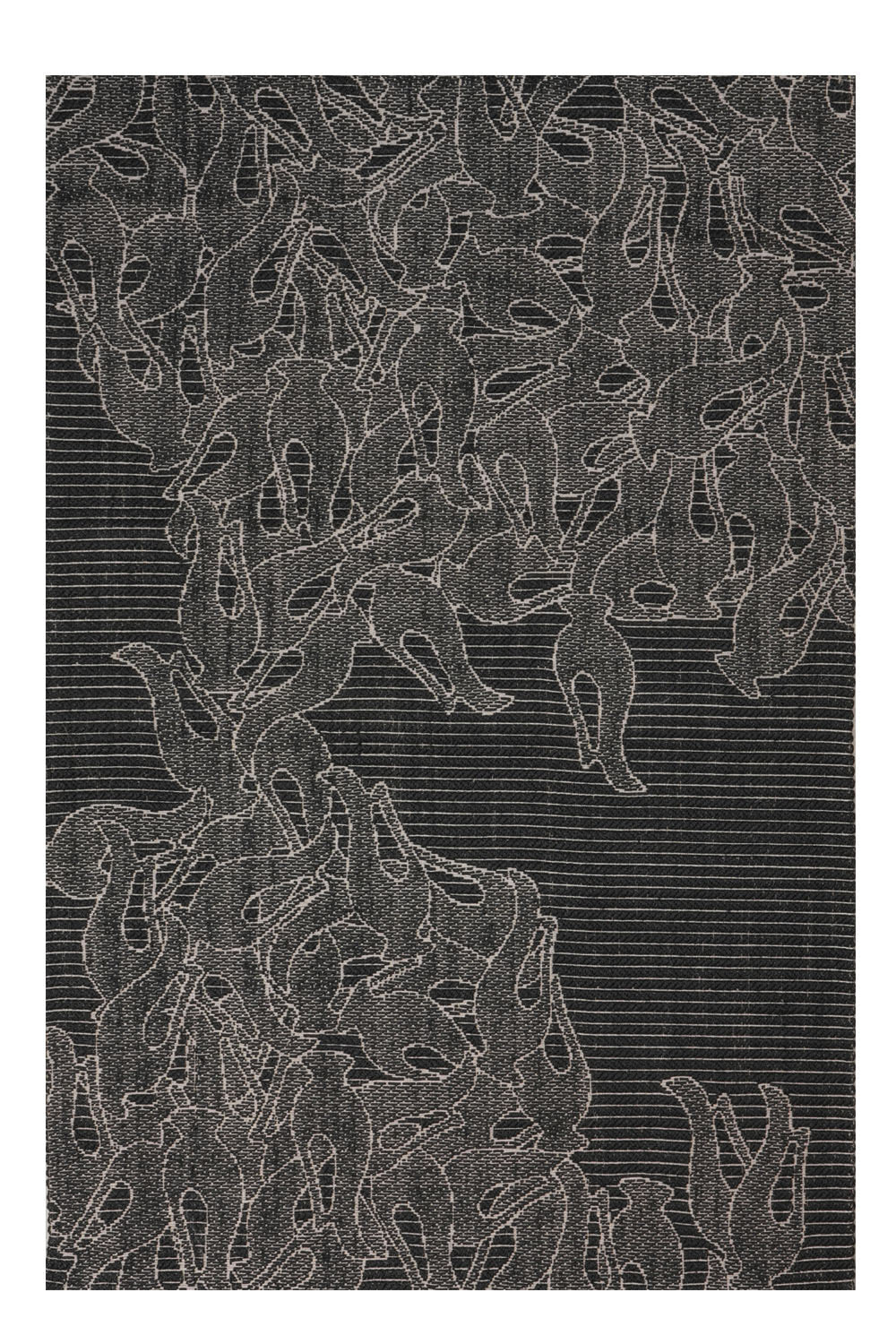 Surahi Black & Silver Sisal 6x9 feet Rectangle Rug - I MEAN DESIGN