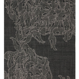 Surahi Black & Silver Sisal 6x9 feet Rectangle Rug - I MEAN DESIGN