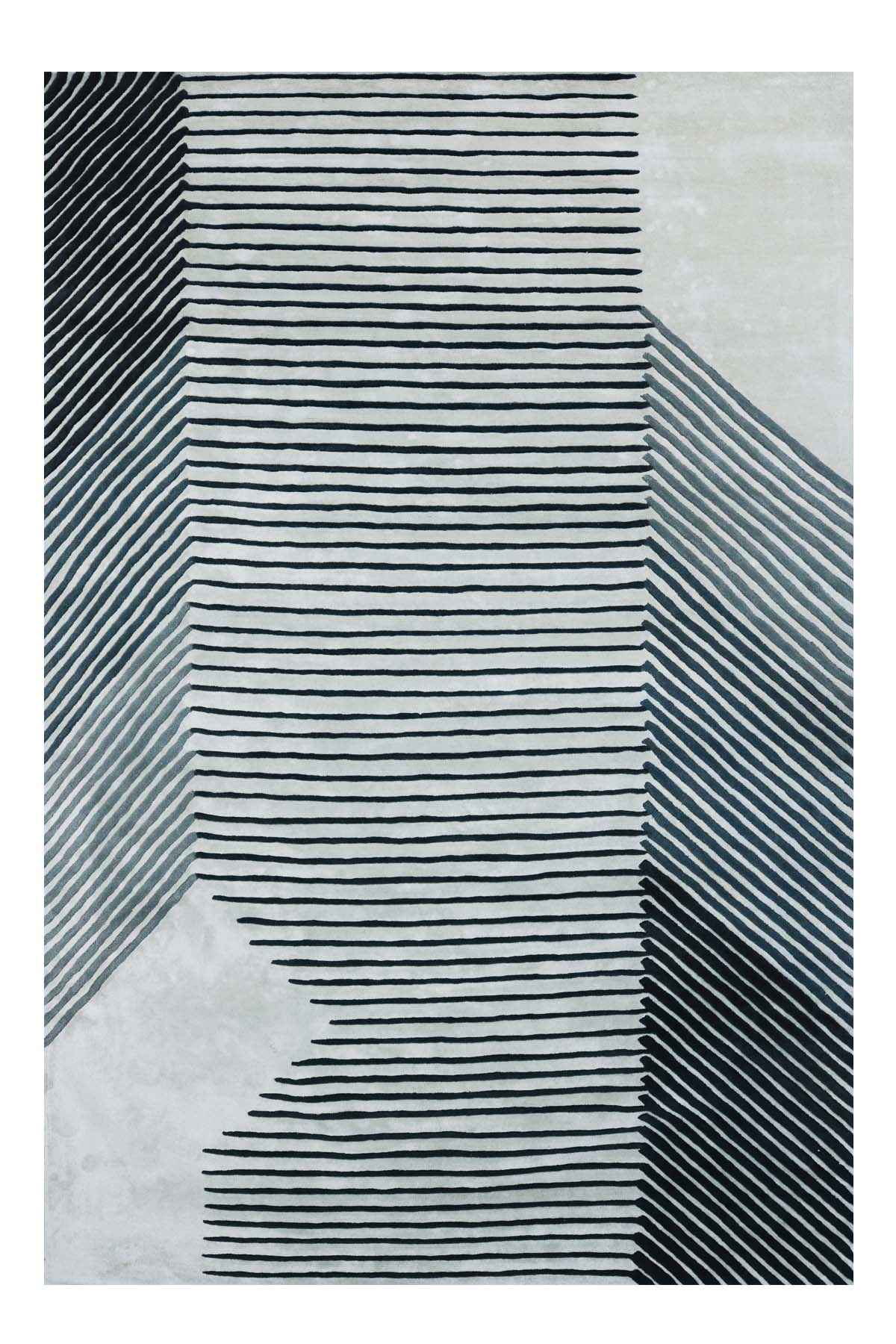 Aisle Multicolour Wool Viscose 6x9 feet Rectangle Rug