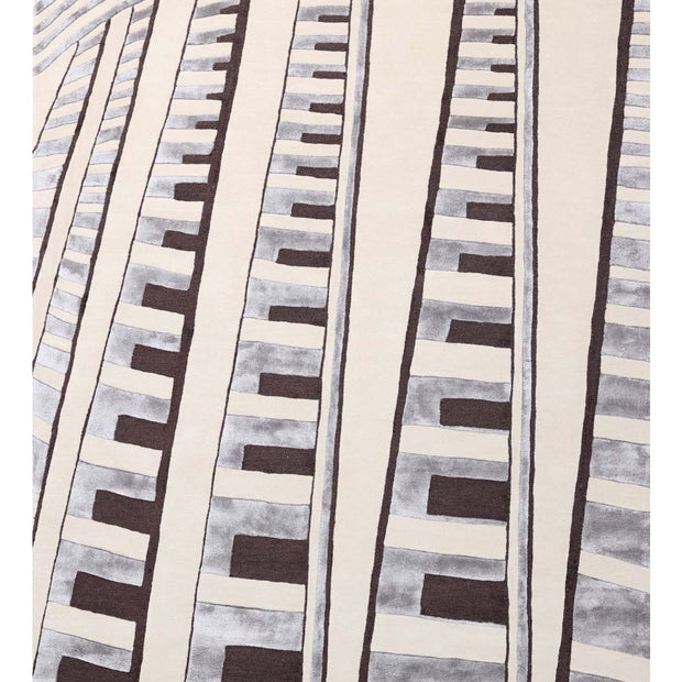 Orb Multicolour Wool Viscose 6x9 feet Rectangle Rug - I MEAN DESIGN