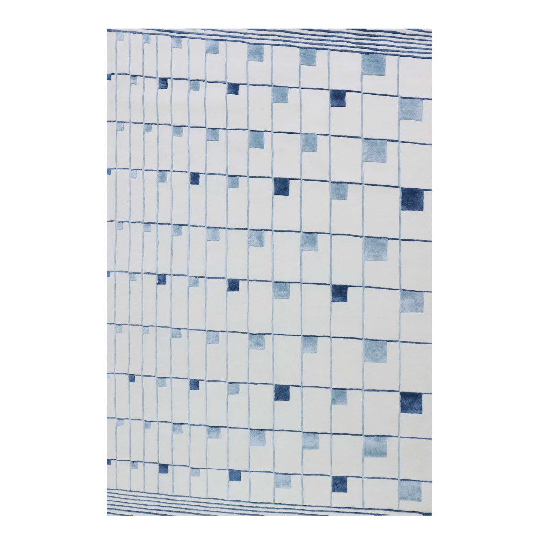 Cadre Multicolour Wool Viscose 6x9 feet Rectangle Rug - I MEAN DESIGN