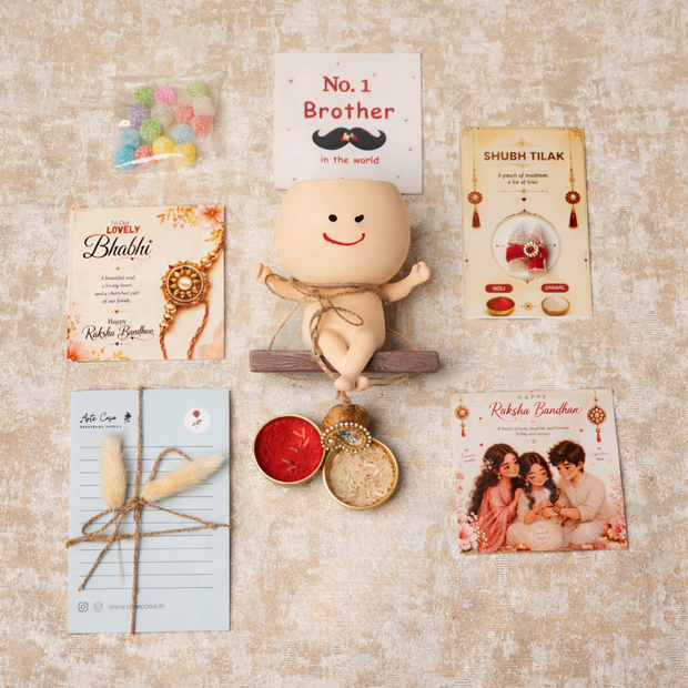 Artecasa Planter Paglu Bhabhi Rakhi Hamper | Premium Raksha Bandhan Gift Box - https://artecasa.in/