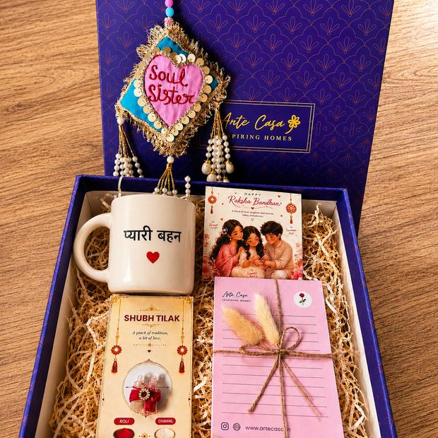 ArteCasa Pyari Behan Divine Bond Rakhi Hamper for Sister & Brother. - https://artecasa.in/