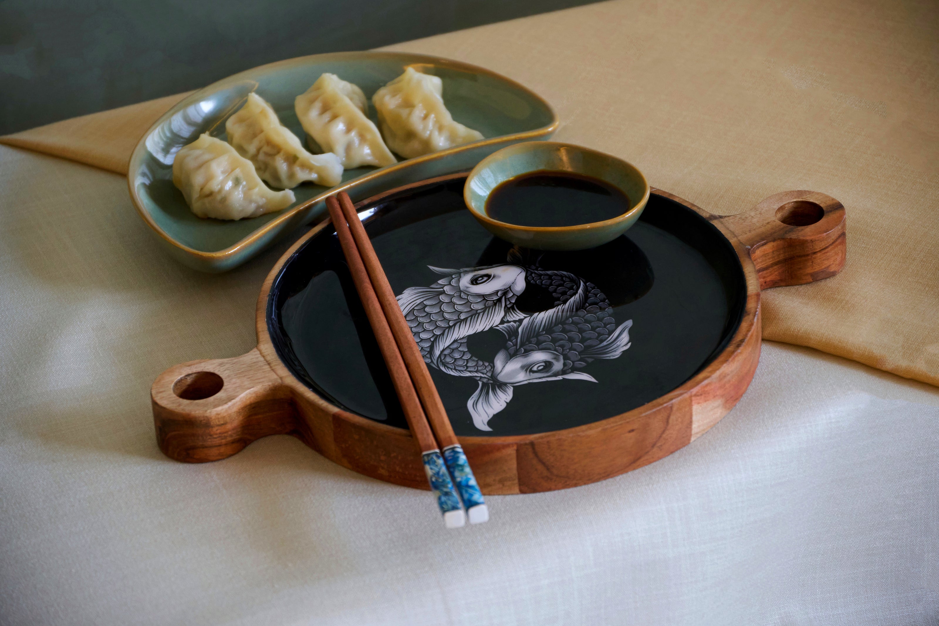 Twin Koi Platter