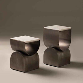 Axial End Tables- Set of 2 - I MEAN DESIGN