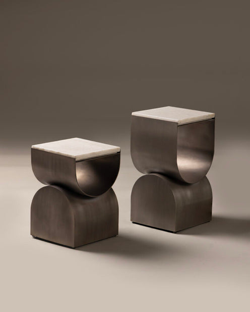 Axial End Tables- Set of 2
