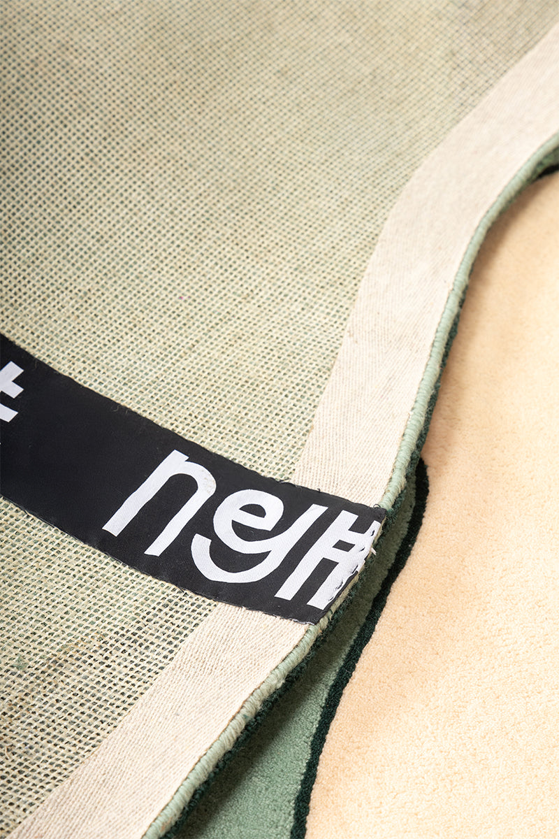 Canopy Green NZ Wool 7x9 feet Irregular Rug - I MEAN DESIGN