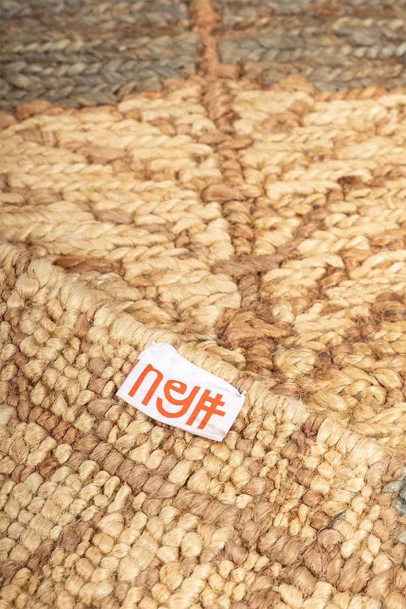 Zarva Green Natural Jute 6.5x10 feet Rectangle Rug