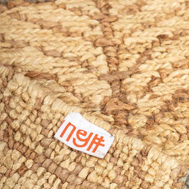 Zarva Green Natural Jute 6.5x10 feet Rectangle Rug