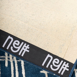 Baron Blue Wool Viscose 5x8 feet Rectangle Rug