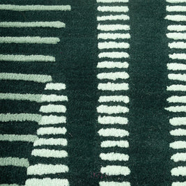 Palmera Green NZ Wool 7x9 feet Rectangle Rug - I MEAN DESIGN