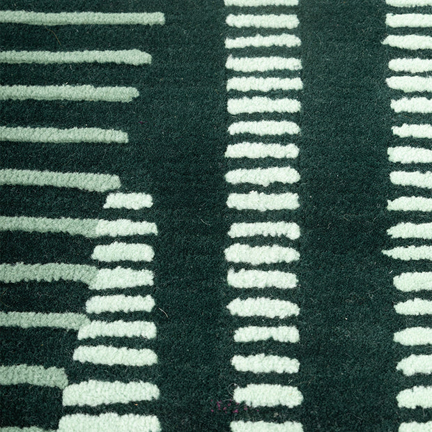 Palmera Green NZ Wool 7x9 feet Rectangle Rug - I MEAN DESIGN