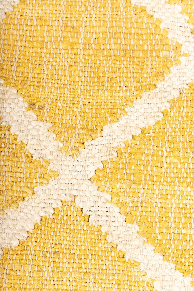 Yellow Kilim Yellow Jute 6x9 feet Rectangle Rug - I MEAN DESIGN