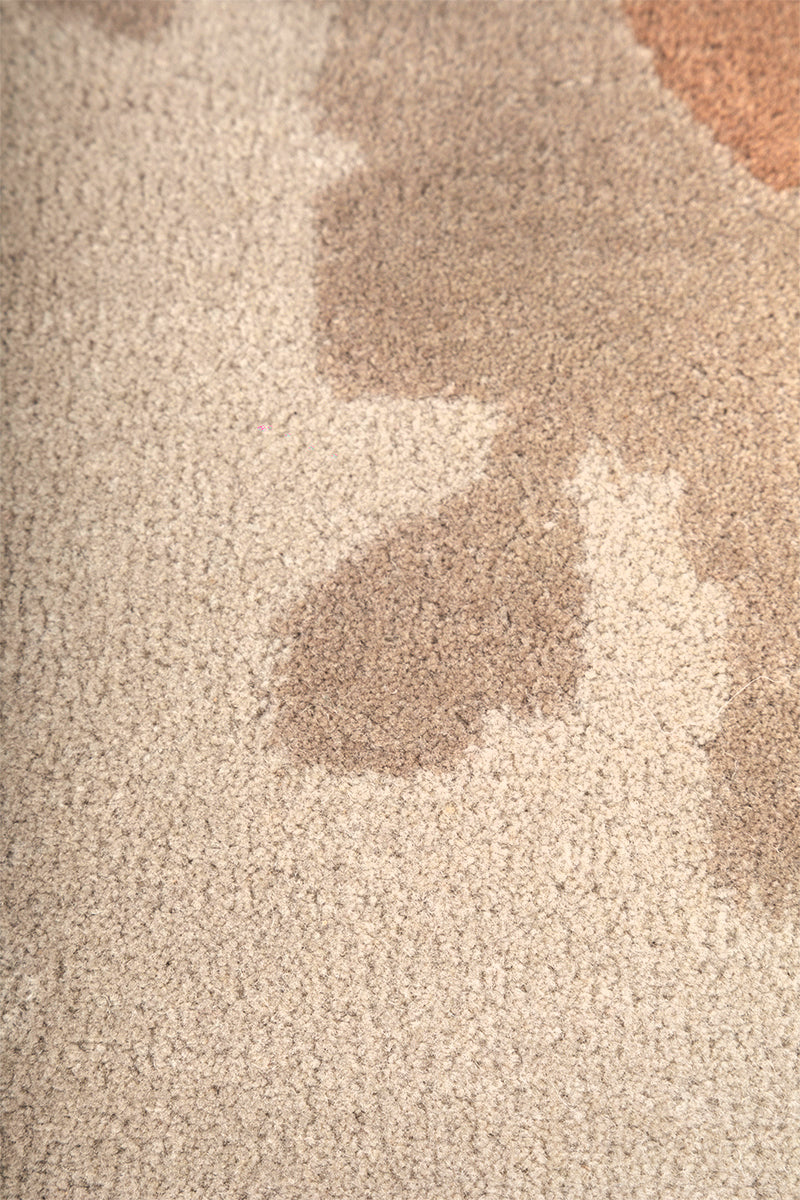 Mesa Brown &  Pink NZ Wool 5x11 feet Runner Rug - I MEAN DESIGN