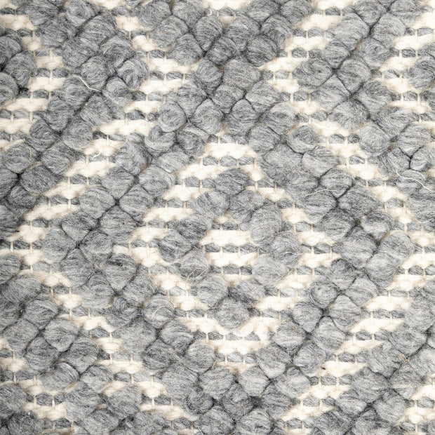 Kairo Natural Grey Wool 5x8 feet Rectangle Rug