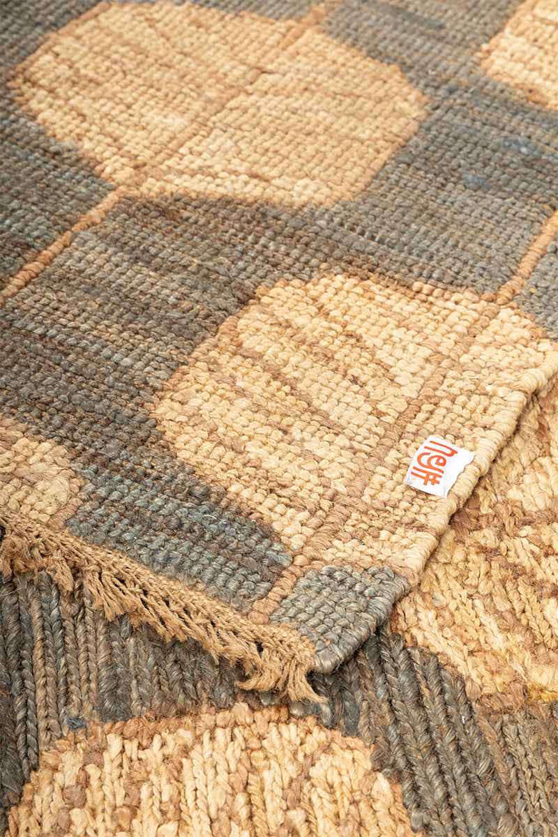 Zarva Green Natural Jute 6.5x10 feet Rectangle Rug