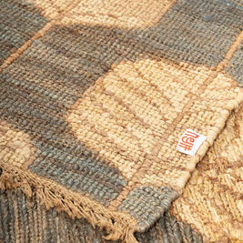 Zarva Green Natural Jute 6.5x10 feet Rectangle Rug