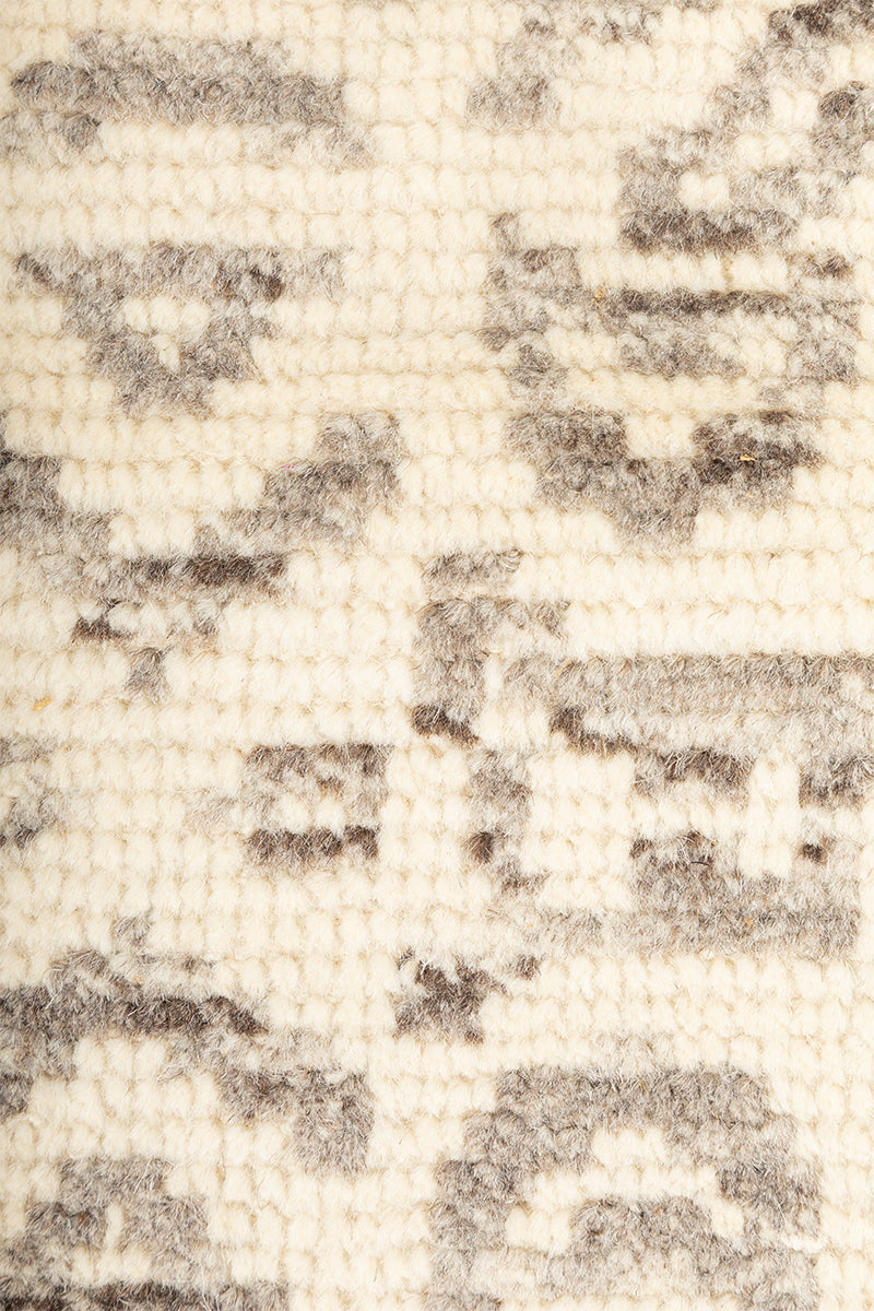 Sept Natural Grey Wool 5.5x8 feet Rectangle Rug