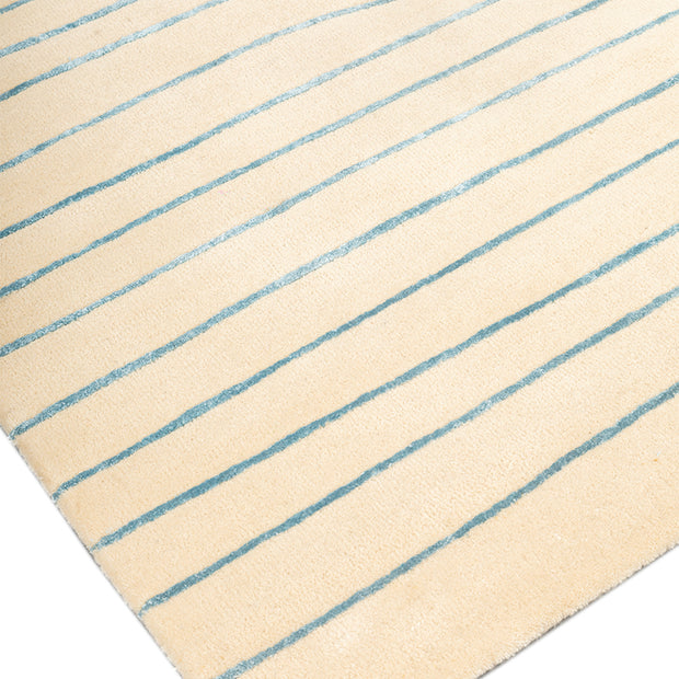 Inusanga Green & Beige Wool Viscose 5x8 feet Rectangle Rug - I MEAN DESIGN