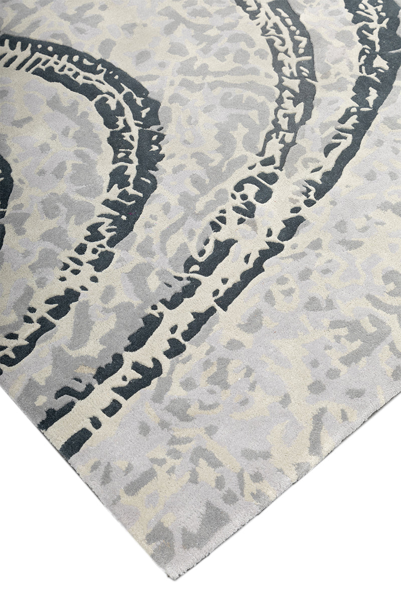 Resonance Grey NZ Wool 5x8 feet Rectangle Rug - I MEAN DESIGN