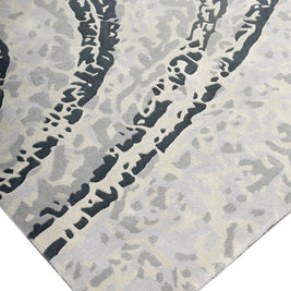 Resonance Grey NZ Wool 5x8 feet Rectangle Rug - I MEAN DESIGN