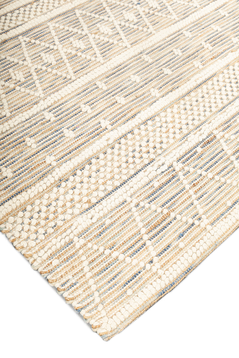 Tribal Natural Grey Wool 5x8 feet Rectangle Rug