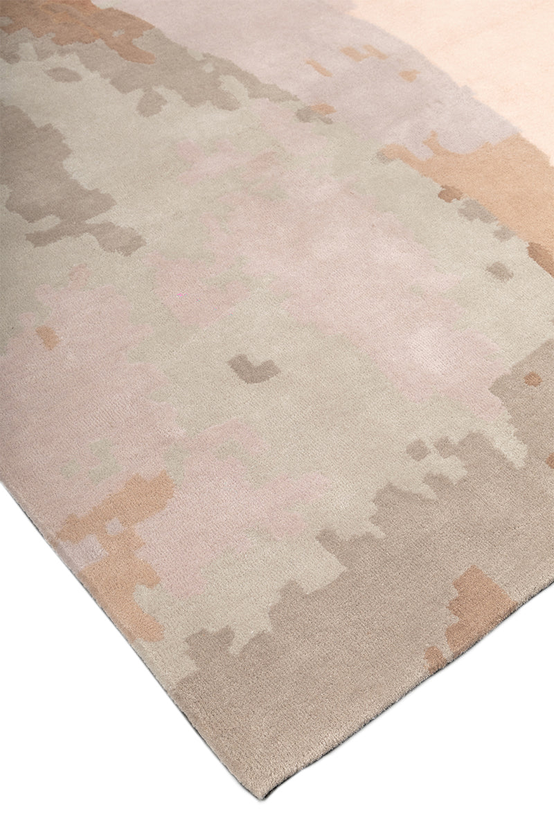 Mesa Brown &  Pink NZ Wool 5x11 feet Runner Rug - I MEAN DESIGN