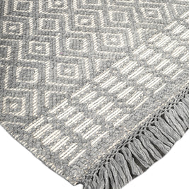 Kairo Natural Grey Wool 5x8 feet Rectangle Rug