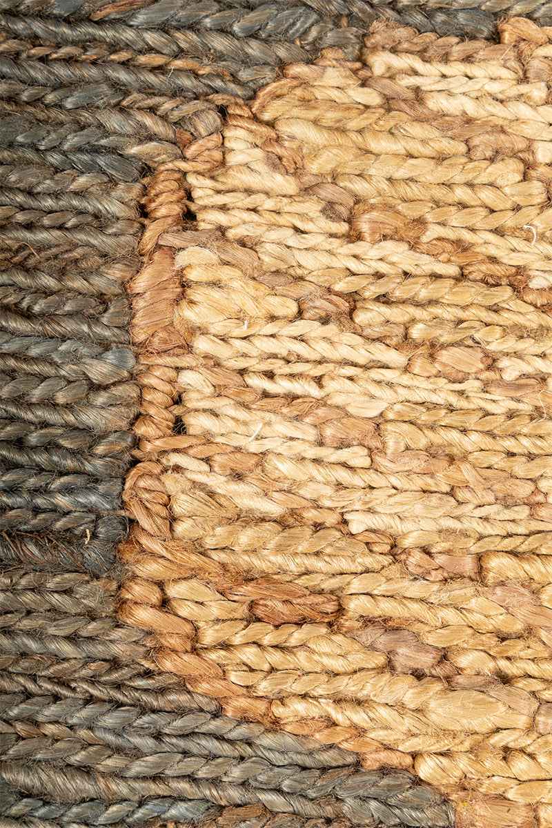 Zarva Green Natural Jute 6.5x10 feet Rectangle Rug