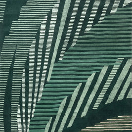 Palmera Green NZ Wool 7x9 feet Rectangle Rug - I MEAN DESIGN