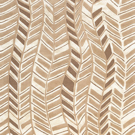 Desert Vine Brown & Beige Wool Viscose 6x9 feet Rectangle Rug - I MEAN DESIGN