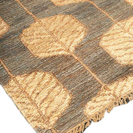 Zarva Green Natural Jute 6.5x10 feet Rectangle Rug