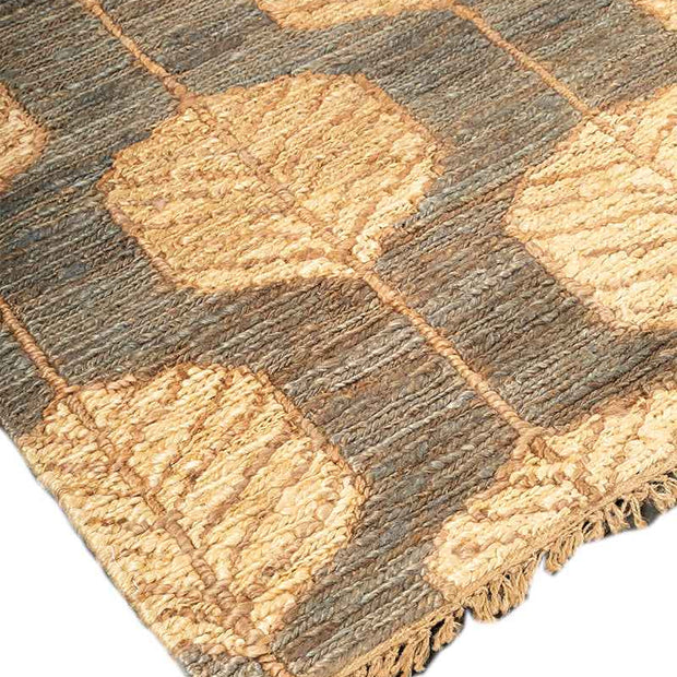 Zarva Green Natural Jute 6.5x10 feet Rectangle Rug