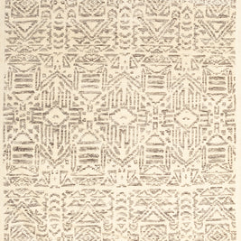 Sept Natural Grey Wool 5.5x8 feet Rectangle Rug