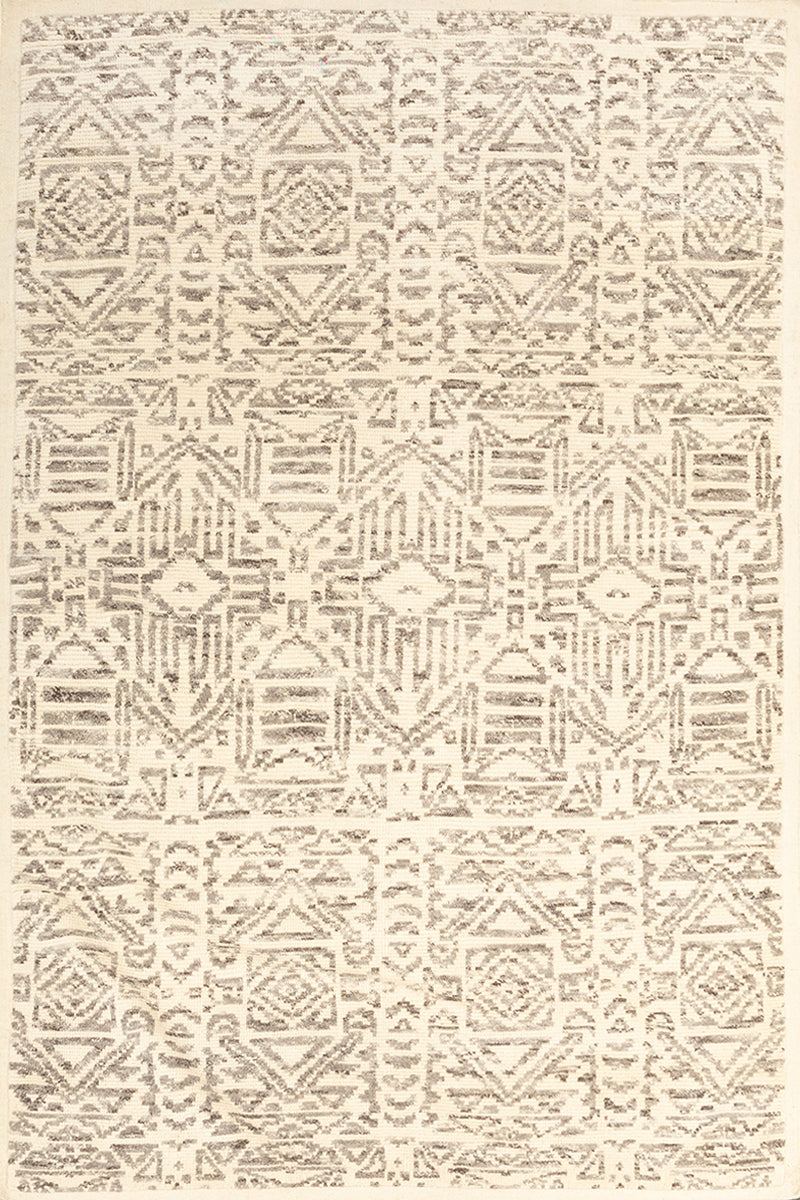 Sept Natural Grey Wool 5.5x8 feet Rectangle Rug