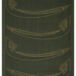 Kaliyodam Green & Gold Sisal 6x9 feet Rectangle Rug - I MEAN DESIGN