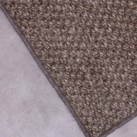 Medium Sisal Jacquard Charcoal Grey Sisal 5x8 feet Rectangle Rug - I MEAN DESIGN