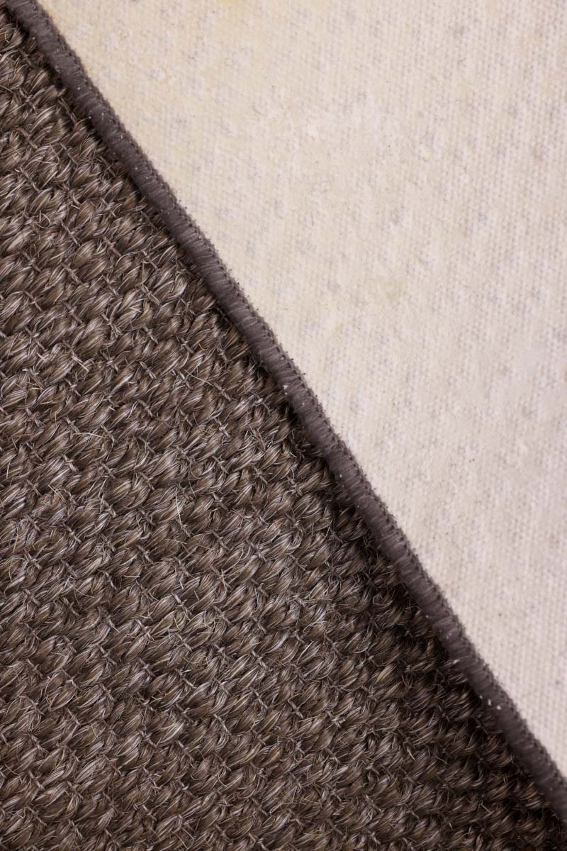 Medium Sisal Jacquard Charcoal Grey Sisal 5x8 feet Rectangle Rug - I MEAN DESIGN