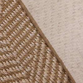 Heavy Sisal Jacquard Blended white Sisal 5x8 feet Rectangle Rug - I MEAN DESIGN