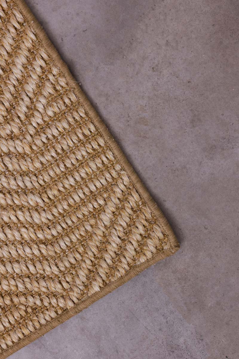 Heavy Sisal Jacquard Blended white Sisal 5x8 feet Rectangle Rug - I MEAN DESIGN