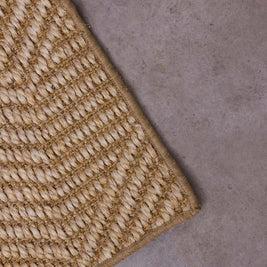 Heavy Sisal Jacquard Blended white Sisal 5x8 feet Rectangle Rug - I MEAN DESIGN