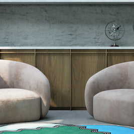 Verso Multicolour Wool 5.5x5.4 feet Irregular Rug - I MEAN DESIGN