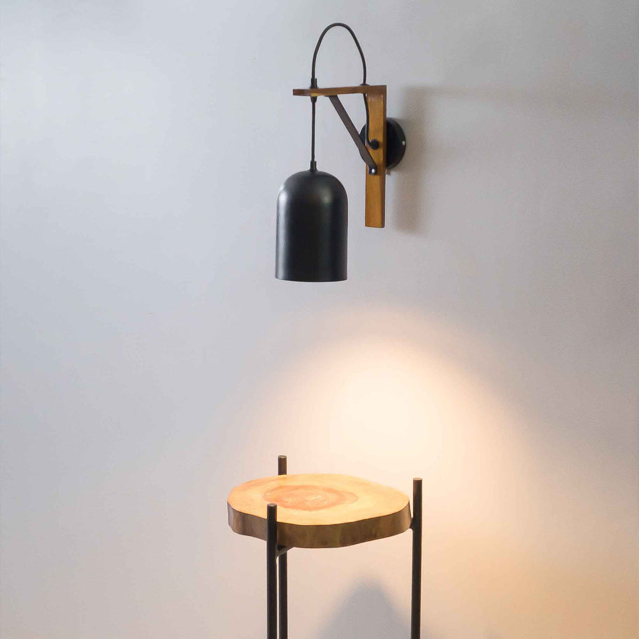 Creative Loft Apartment Hanging Wall Sconce - The Black Steel