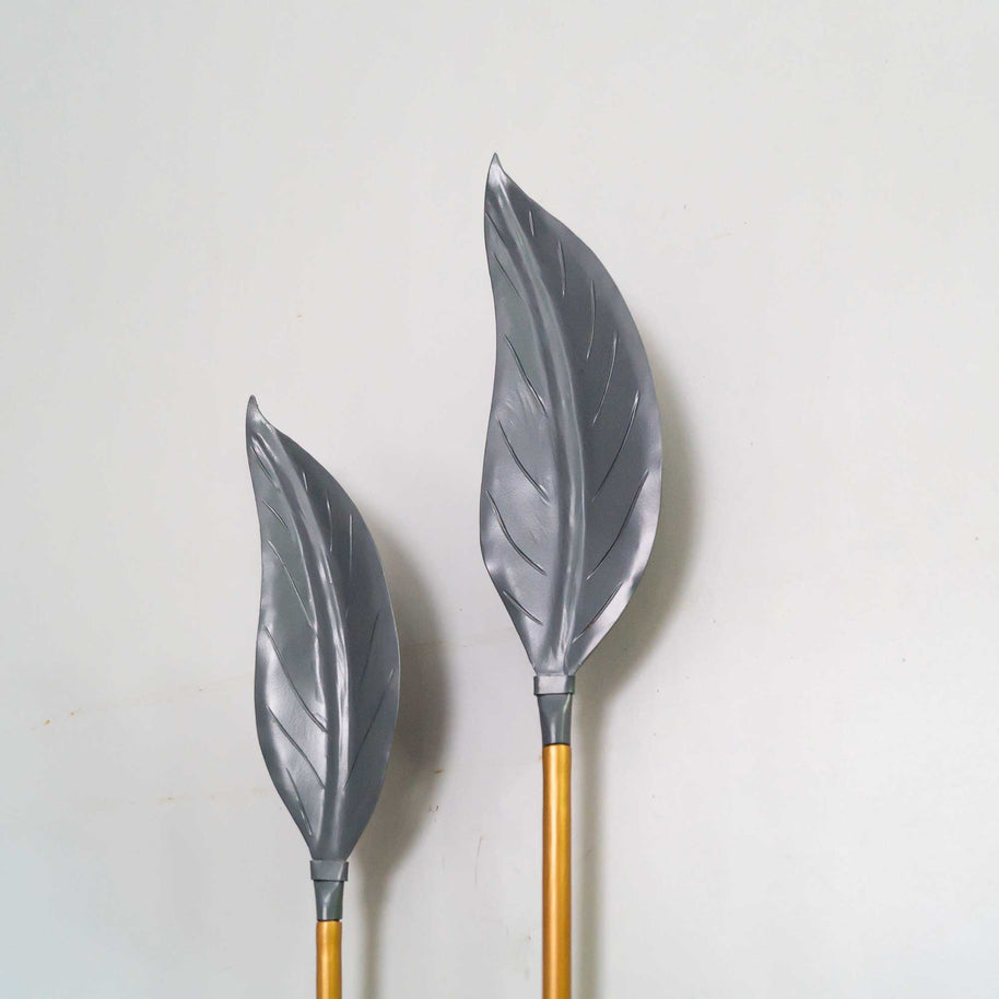 Metal Leaf Wall Decor Artpiece - The Black Steel