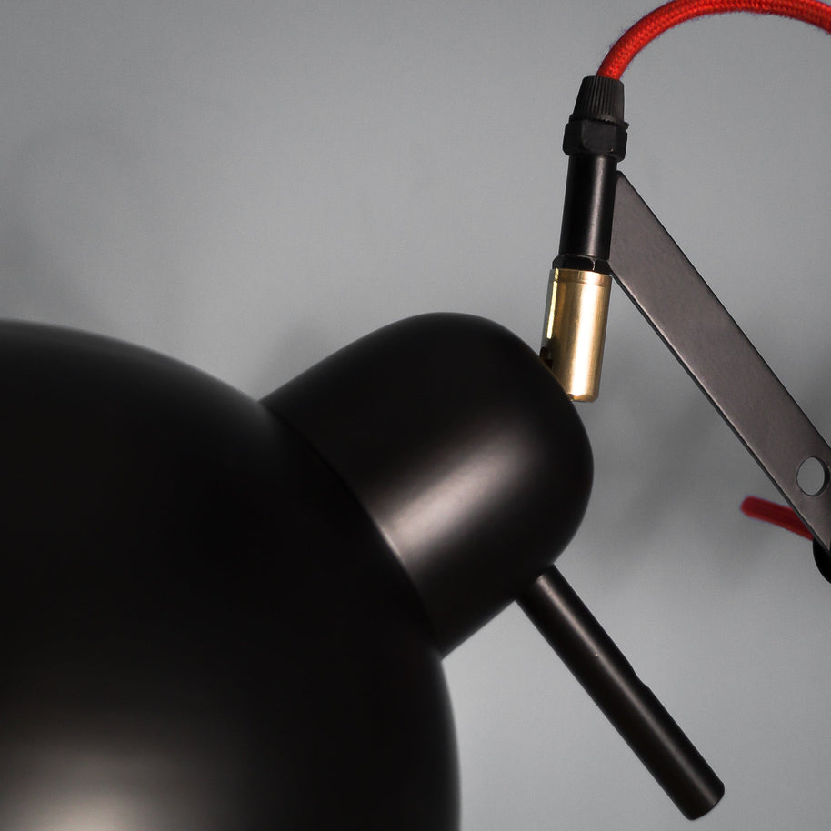 Warsai Scissor Arm Light for Wall and Ceiling - The Black Steel