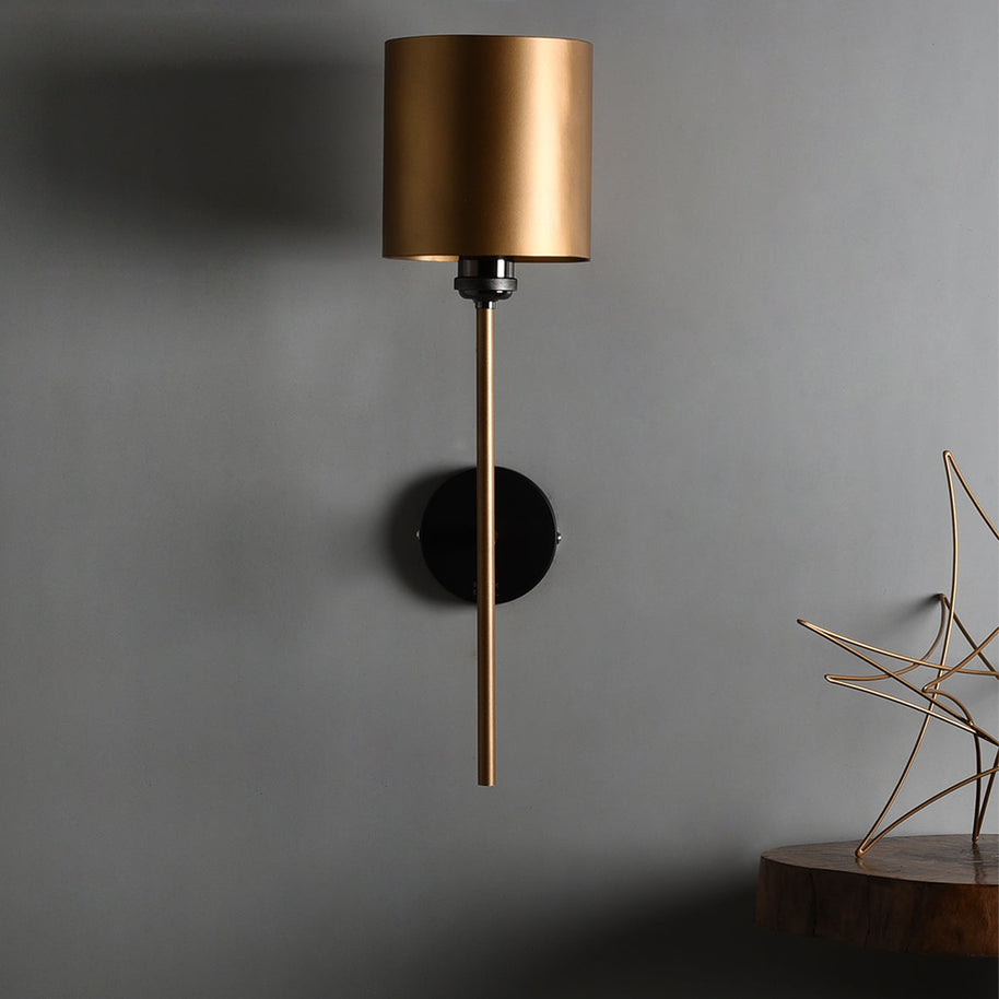 Hand Carved Metal Wall Lamp