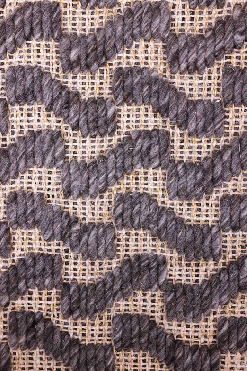 Heavy Wool Weaves Blended grey Sisal 5x8 feet Rectangle Rug - I MEAN DESIGN