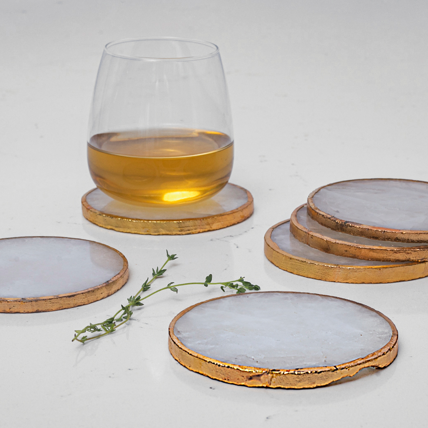 Semi Precious Coasters Set of 4